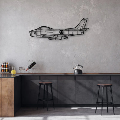 Viking 17 31A Classic Aircraft Silhouette Metal Wall Art - Aviation Hangar Decor