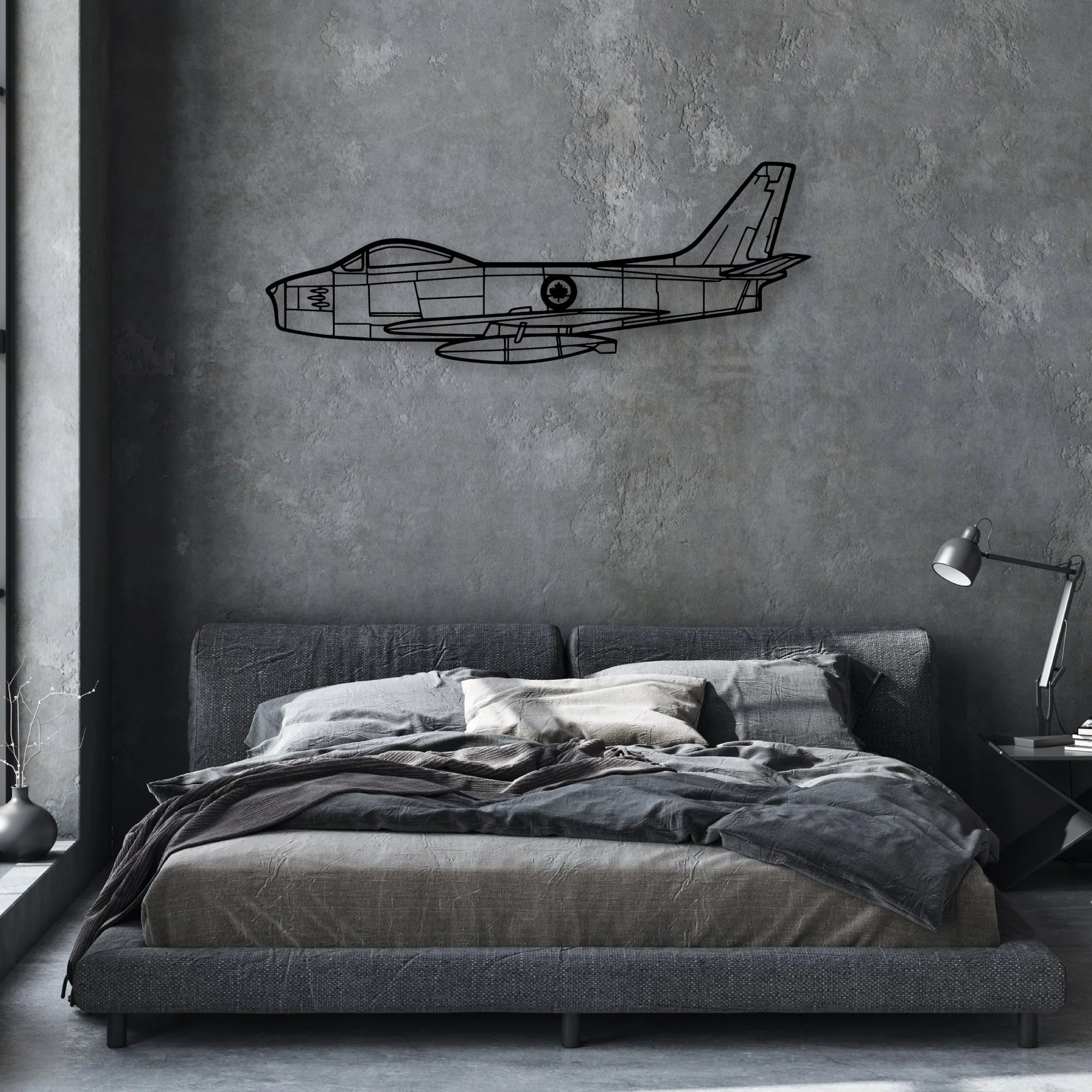 Viking 17 31A Classic Aircraft Silhouette Metal Wall Art - Aviation Hangar Decor