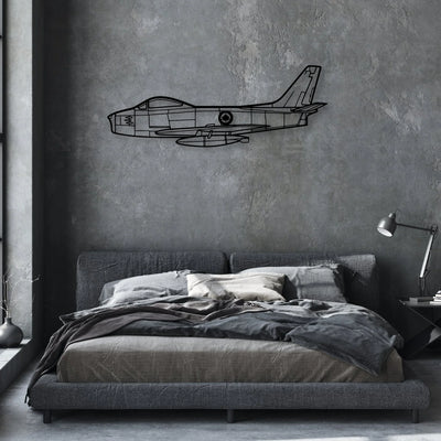 Viking 17 31A Classic Aircraft Silhouette Metal Wall Art - Aviation Hangar Decor