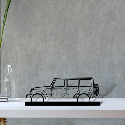 wrangler-2015 Silhouette Metal Art Stand - Turbo Silhouette