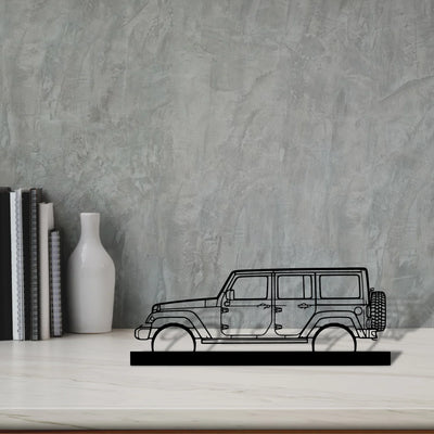 wrangler-2015 Silhouette Metal Art Stand - Turbo Silhouette