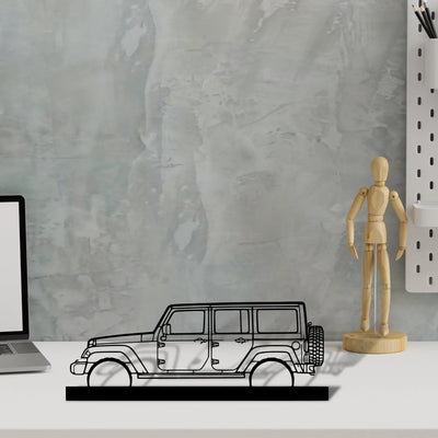 wrangler-2015 Silhouette Metal Art Stand - Turbo Silhouette