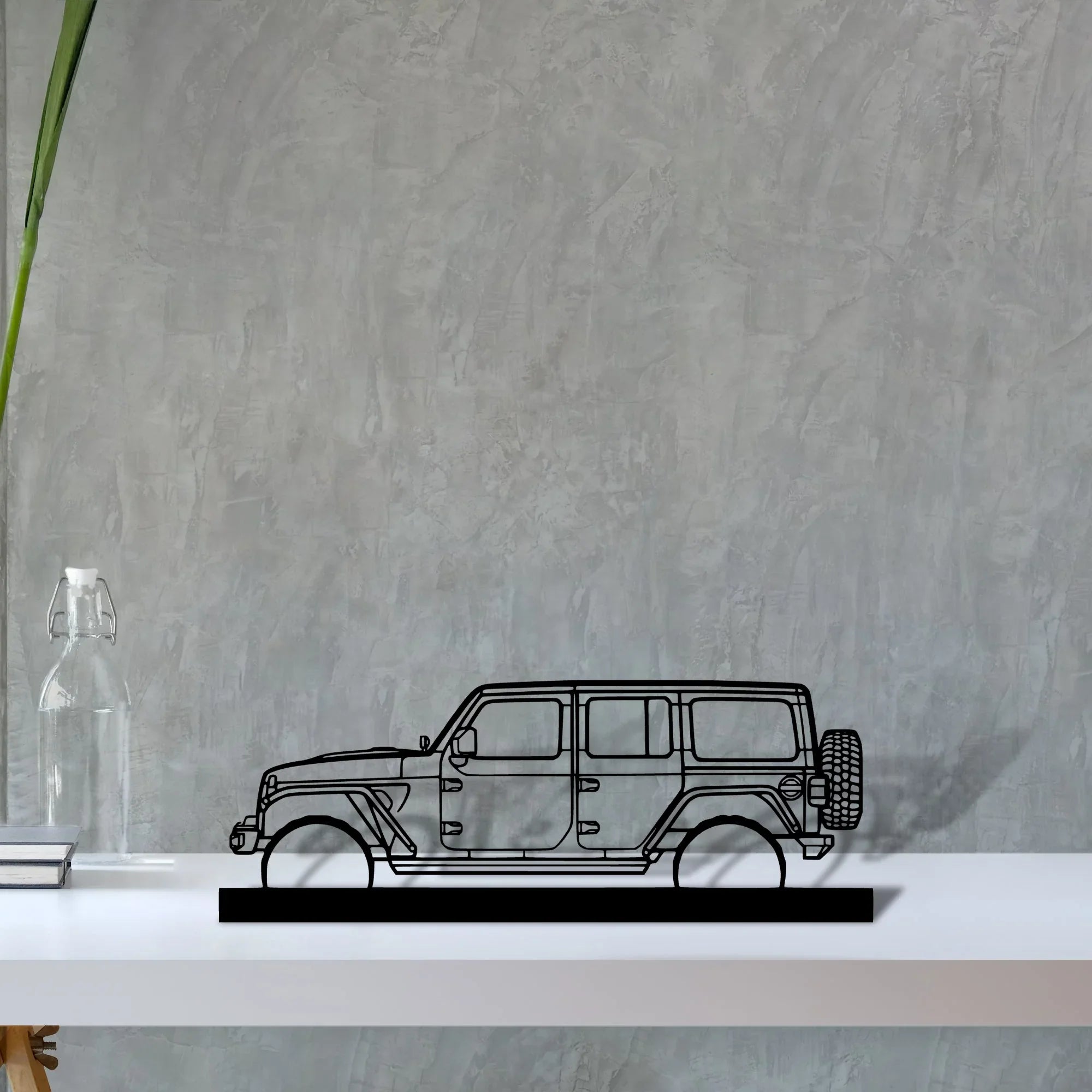 wrangler-2019 Silhouette Metal Art Stand - Turbo Silhouette