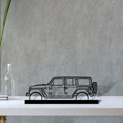 wrangler-2019 Silhouette Metal Art Stand - Turbo Silhouette