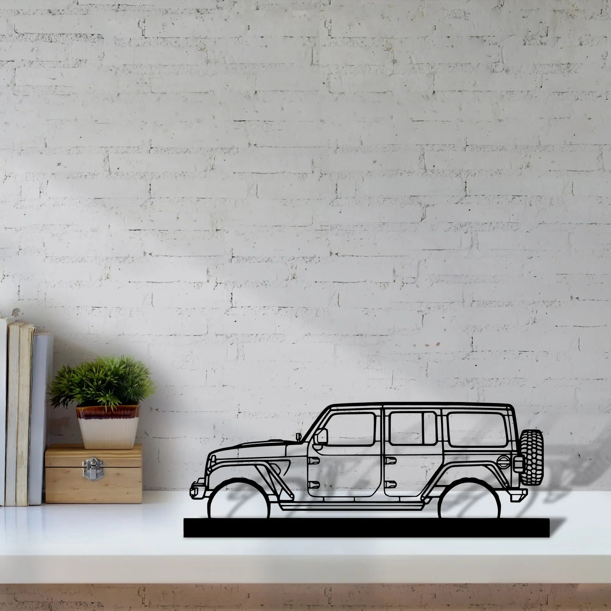 wrangler-2019 Silhouette Metal Art Stand - Turbo Silhouette