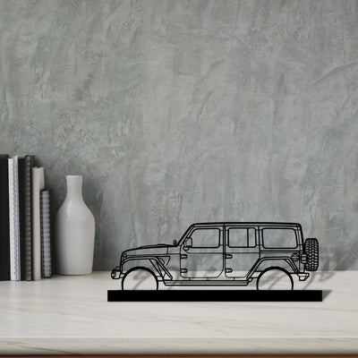 wrangler-2019 Silhouette Metal Art Stand - Turbo Silhouette