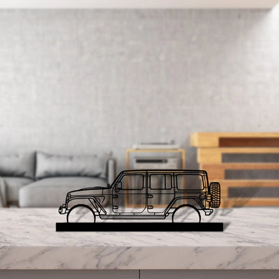 wrangler-2019 Silhouette Metal Art Stand - Turbo Silhouette