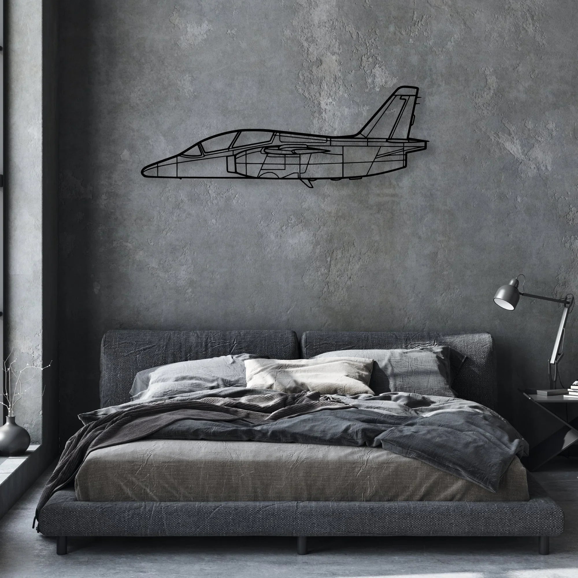 WT9 Dynamic Classic Aircraft Silhouette Metal Wall Art - Aviation Hangar Decor