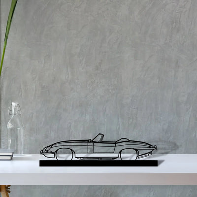 xke-convertible-1967 Silhouette Metal Art Stand - Turbo Silhouette