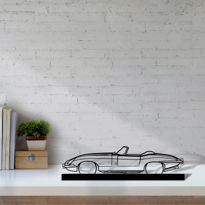xke-convertible-1967 Silhouette Metal Art Stand - Turbo Silhouette