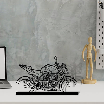 z750-2008-2 Silhouette Metal Art Stand - Turbo Silhouette